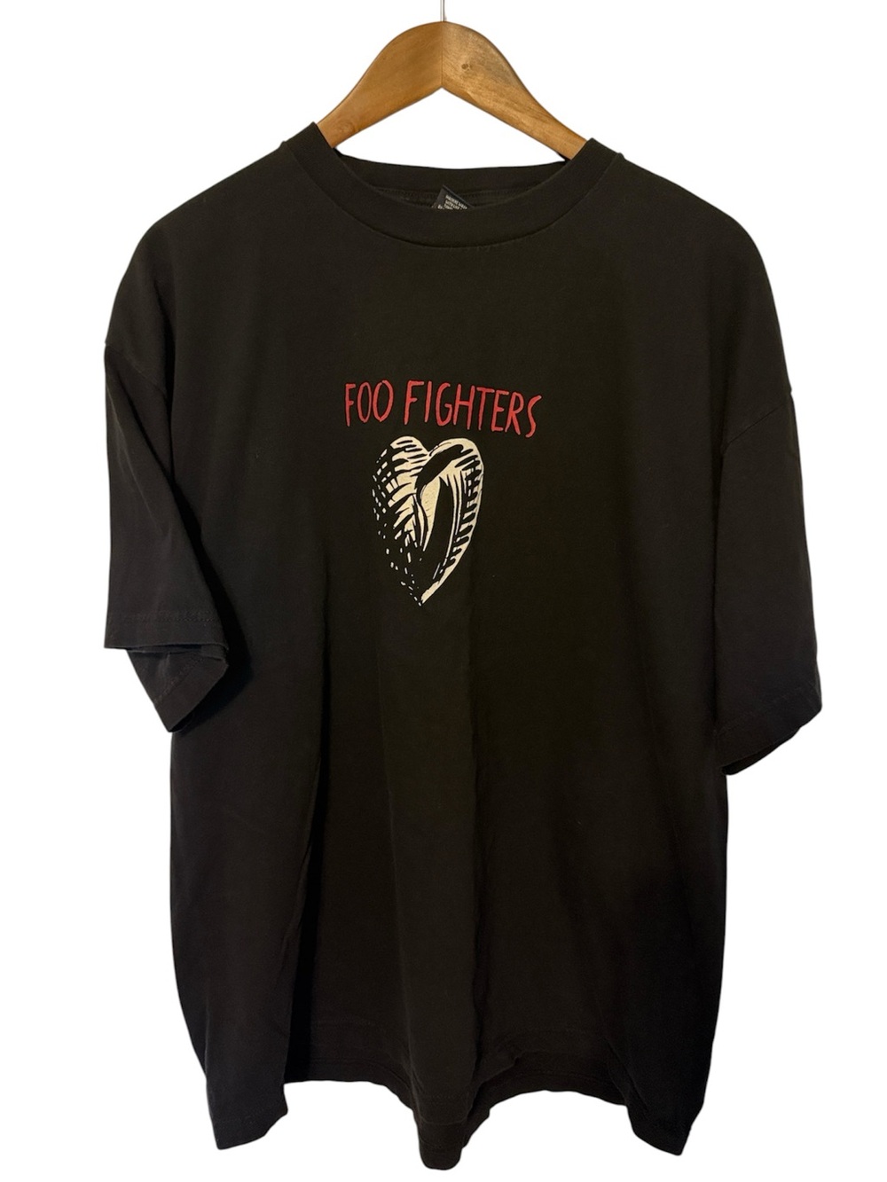 Vintage Foo Fighters Graphic Tee One by One 2002 Y2K Black Red 100% Cotton XL